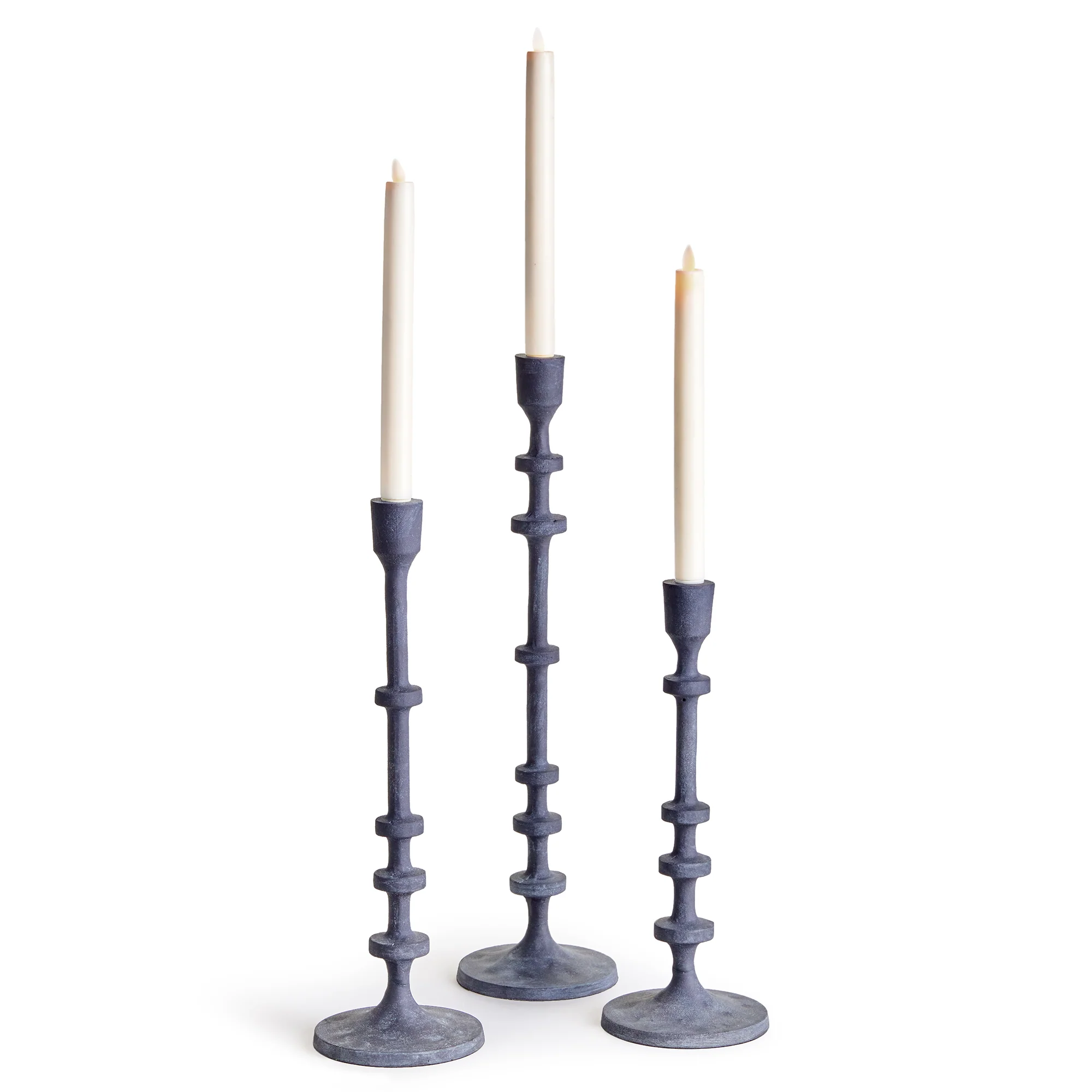 ABACUS TAPER HOLDERS, SET OF 3