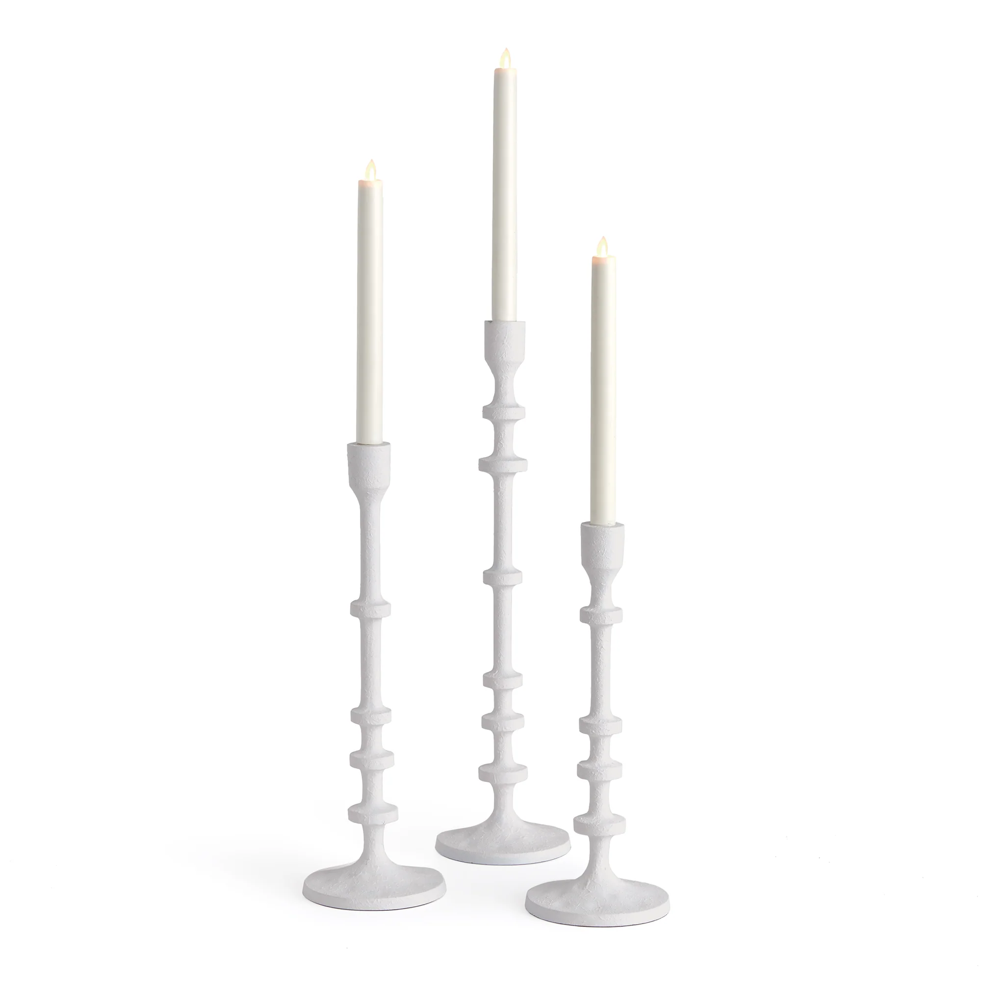 ABACUS TAPER HOLDERS, SET OF 3