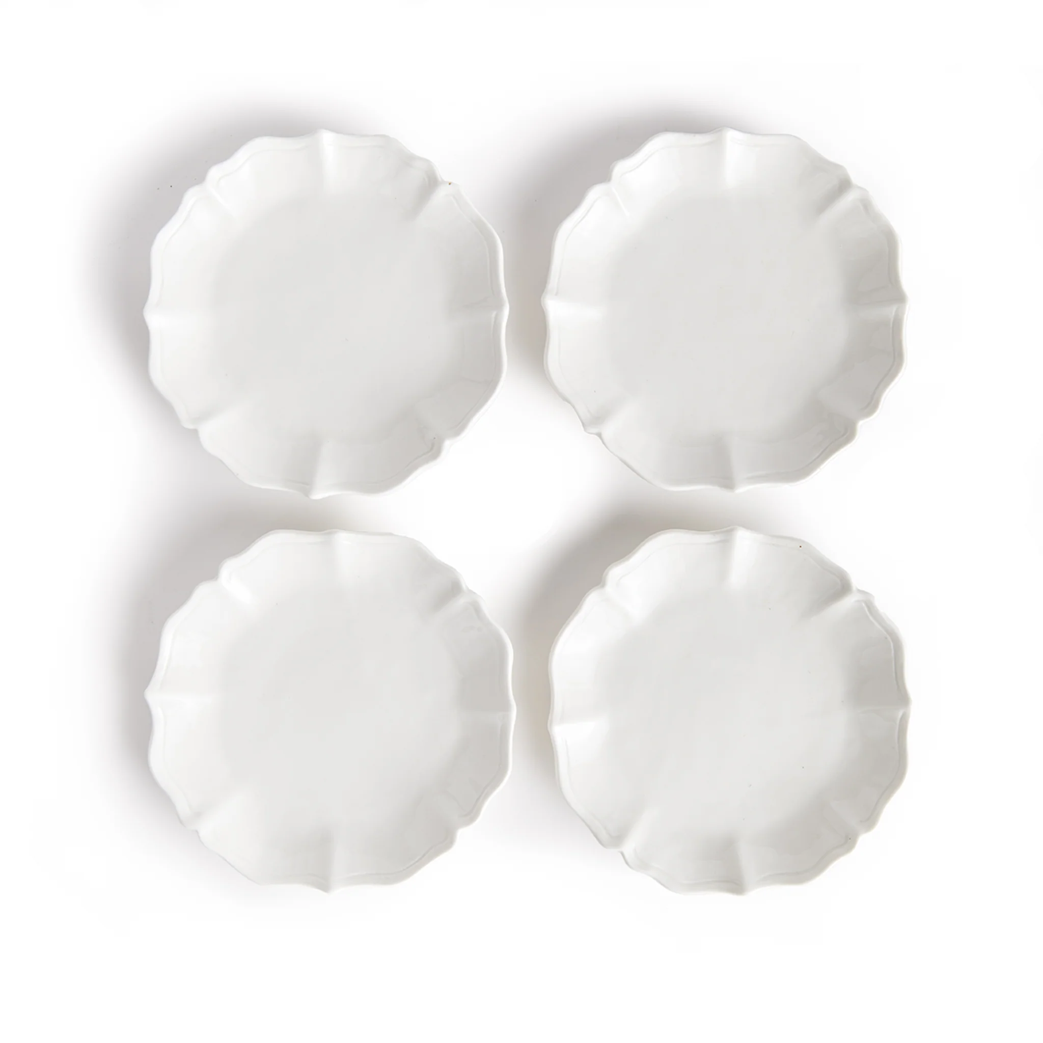 DAHLIA CANAPE PLATES, SET OF 4