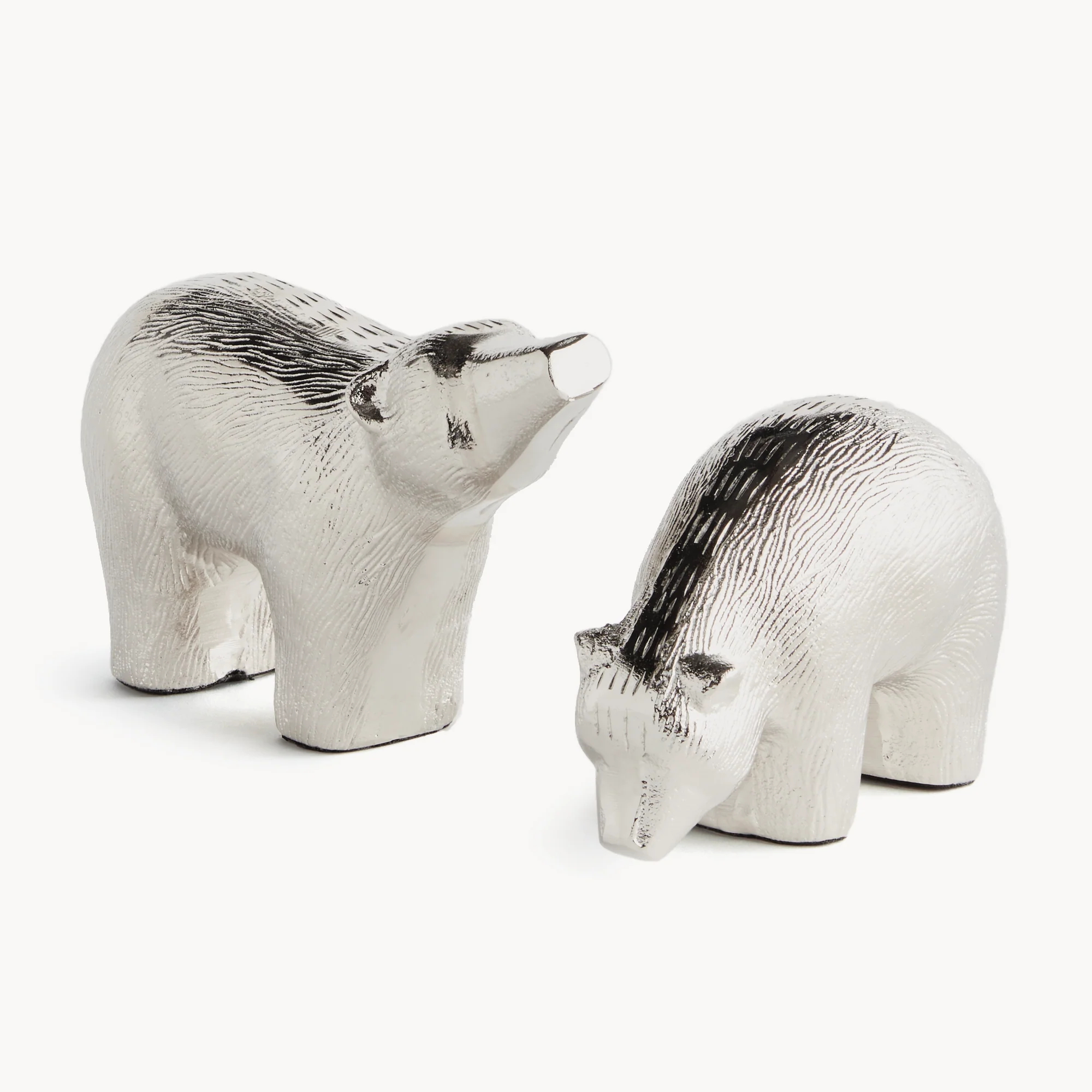 KODA BEAR SCULPTURES, SET OF 2