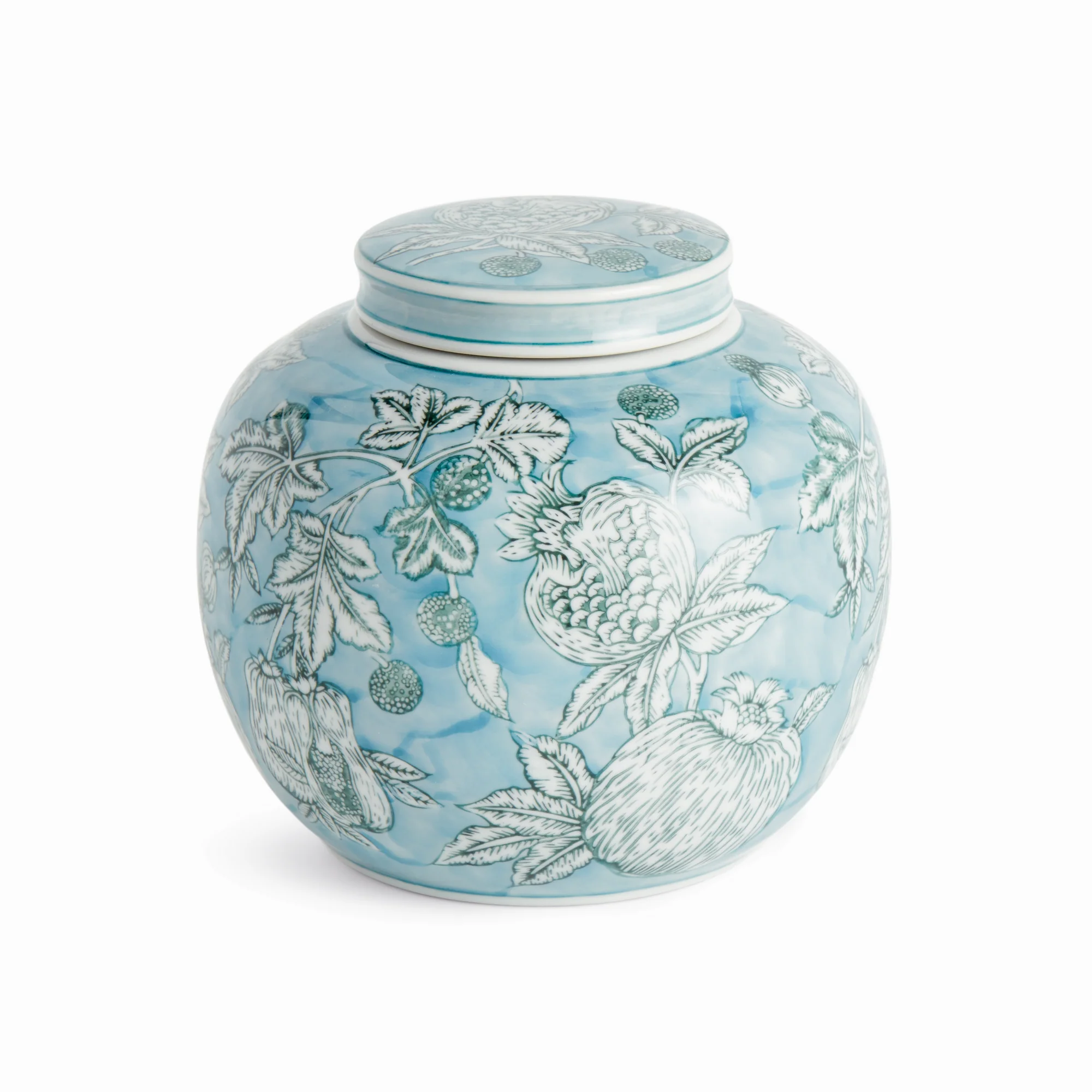 POMEGRANATE SKETCH LIDDED JAR
